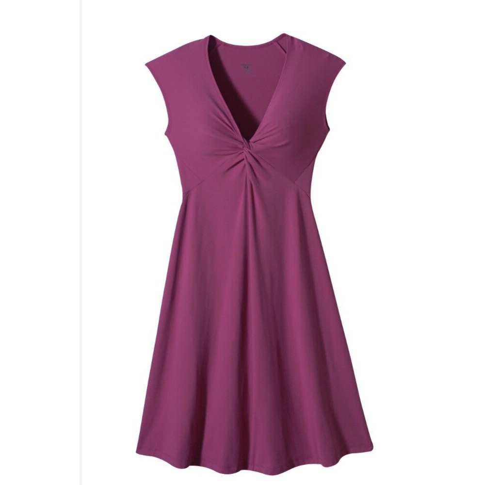 Patagonia Bandha Dress M Twist Front Rubellite Pink